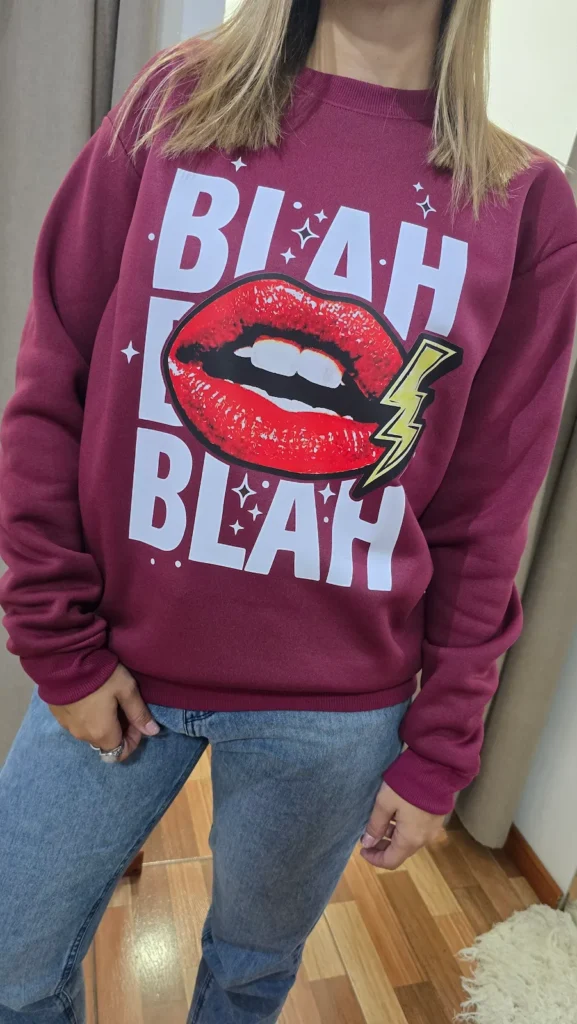 Blah Blah Blah – Buzo Mujer