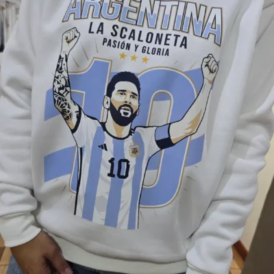 buzo blanco la scaloneta mujer