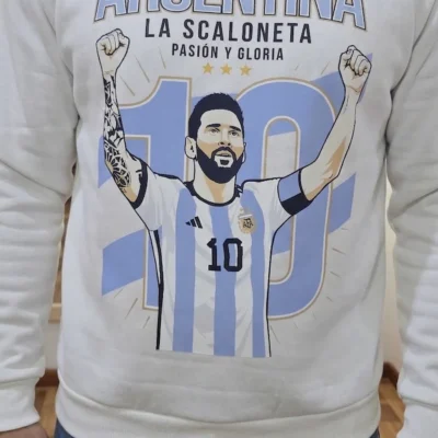 buzo blanco la scaloneta hombre