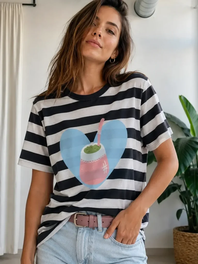 Corazón Matero – Remera Mujer