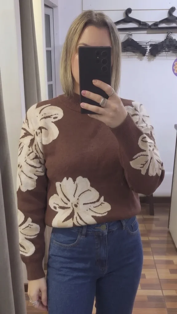 FLOR – Sweater Polera Mujer