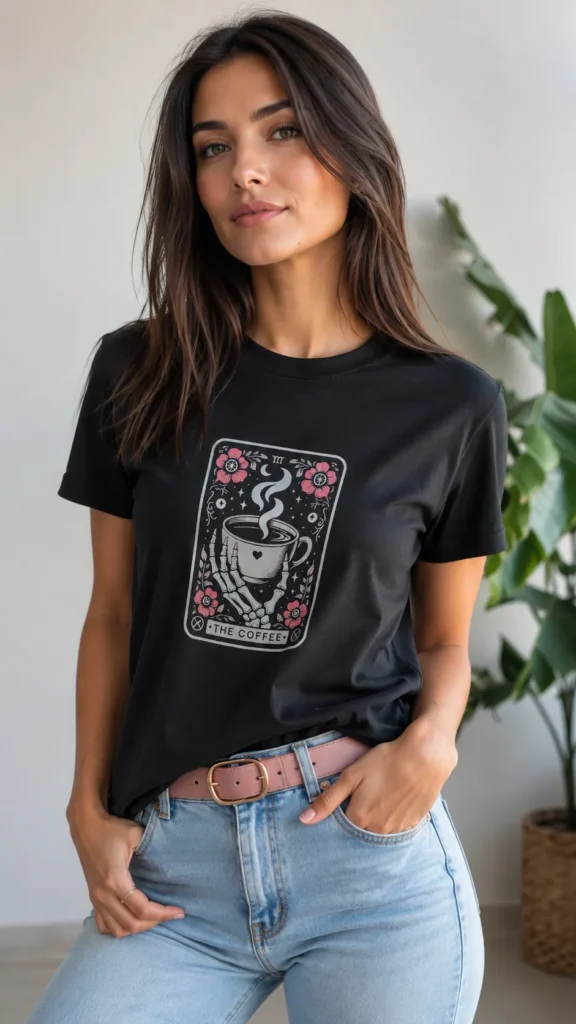 THE COFFEE – Remera Mujer