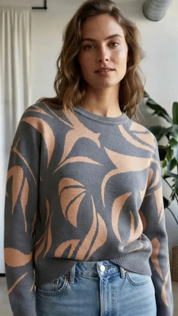 Sweater Jaqcuard Importado – Mujer