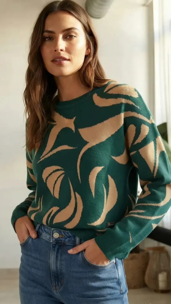 Sweater Jaqcuard Importado – Mujer