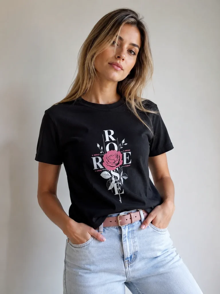 ROSE – Remera Mujer