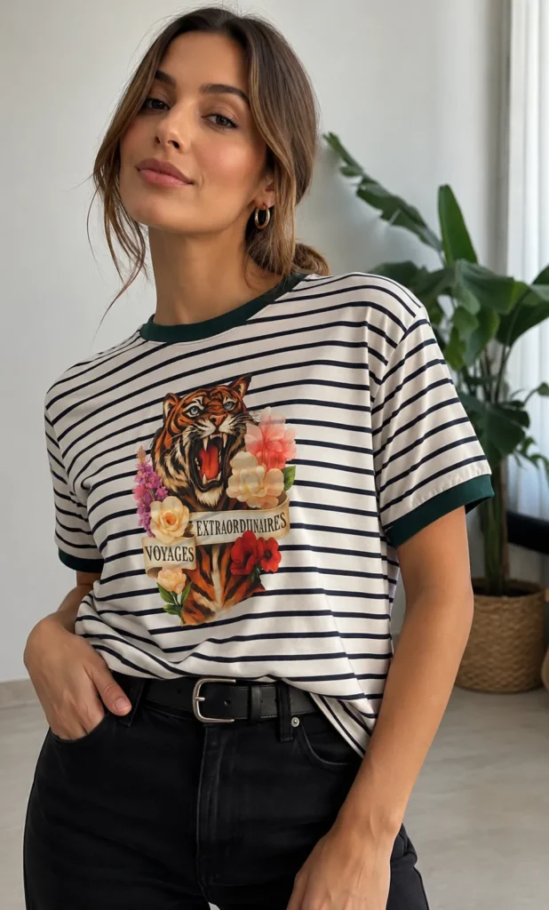 TIGRE – Remera Rayada Mujer