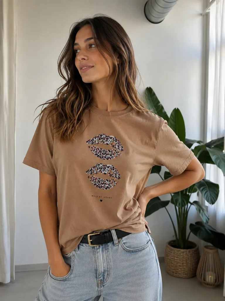 WILD AT HEART ❤︎ – Remera Mujer