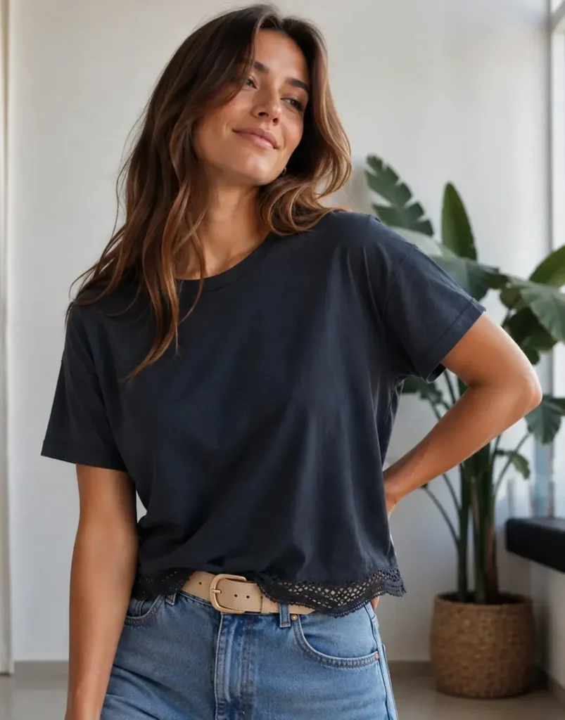 MANATI – Remera Encaje Mujer